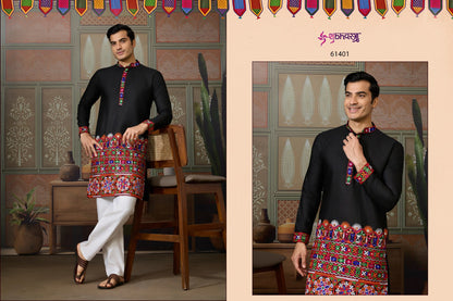 Rajwadi Raas 3 Shubhvastra Cotton Silk Mens Kurta Wholesaler Gujarat