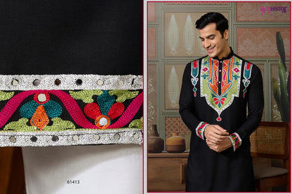 Rajwadi Raas 4 Shubhvastra Cotton Mens Kurta Wholesale