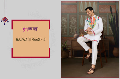 Rajwadi Raas 4 Shubhvastra Cotton Mens Kurta Wholesale
