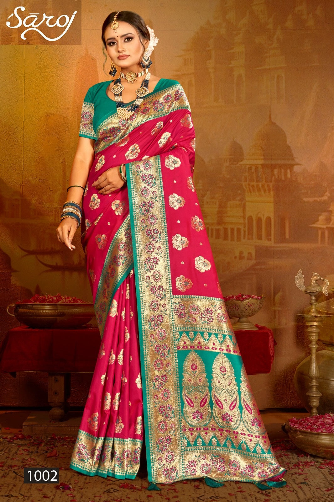 Rajwadi Silk Vol 1 Saroj Sarees Manufacturer India