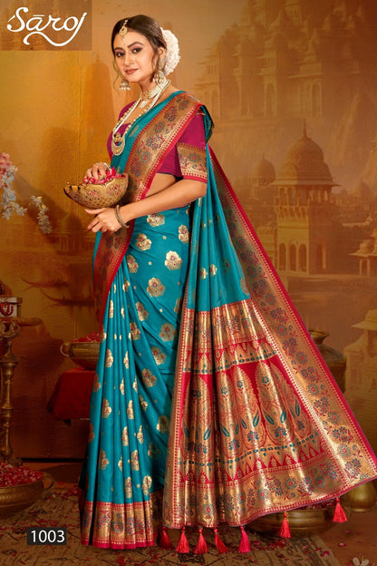 Rajwadi Silk Vol 1 Saroj Sarees Manufacturer India