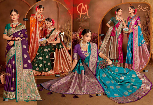 Rajwadi Silk Vol 2 Saroj Sarees Supplier India