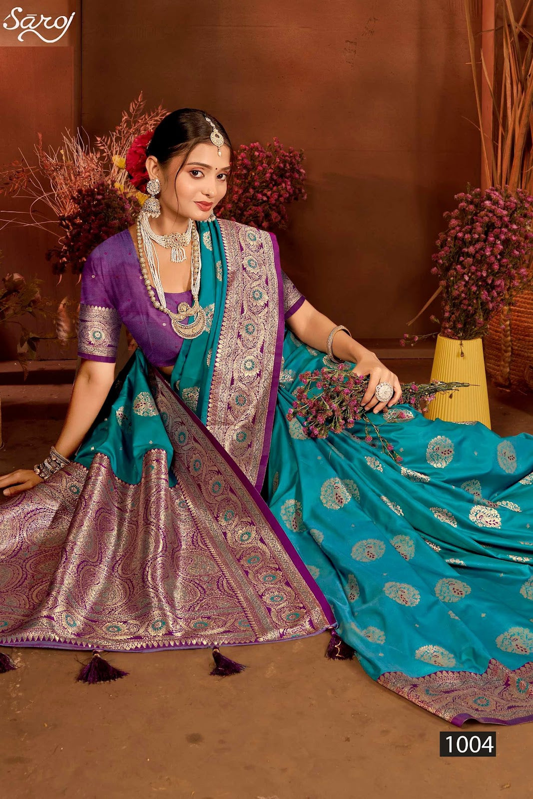 Rajwadi Silk Vol 2 Saroj Sarees Supplier India