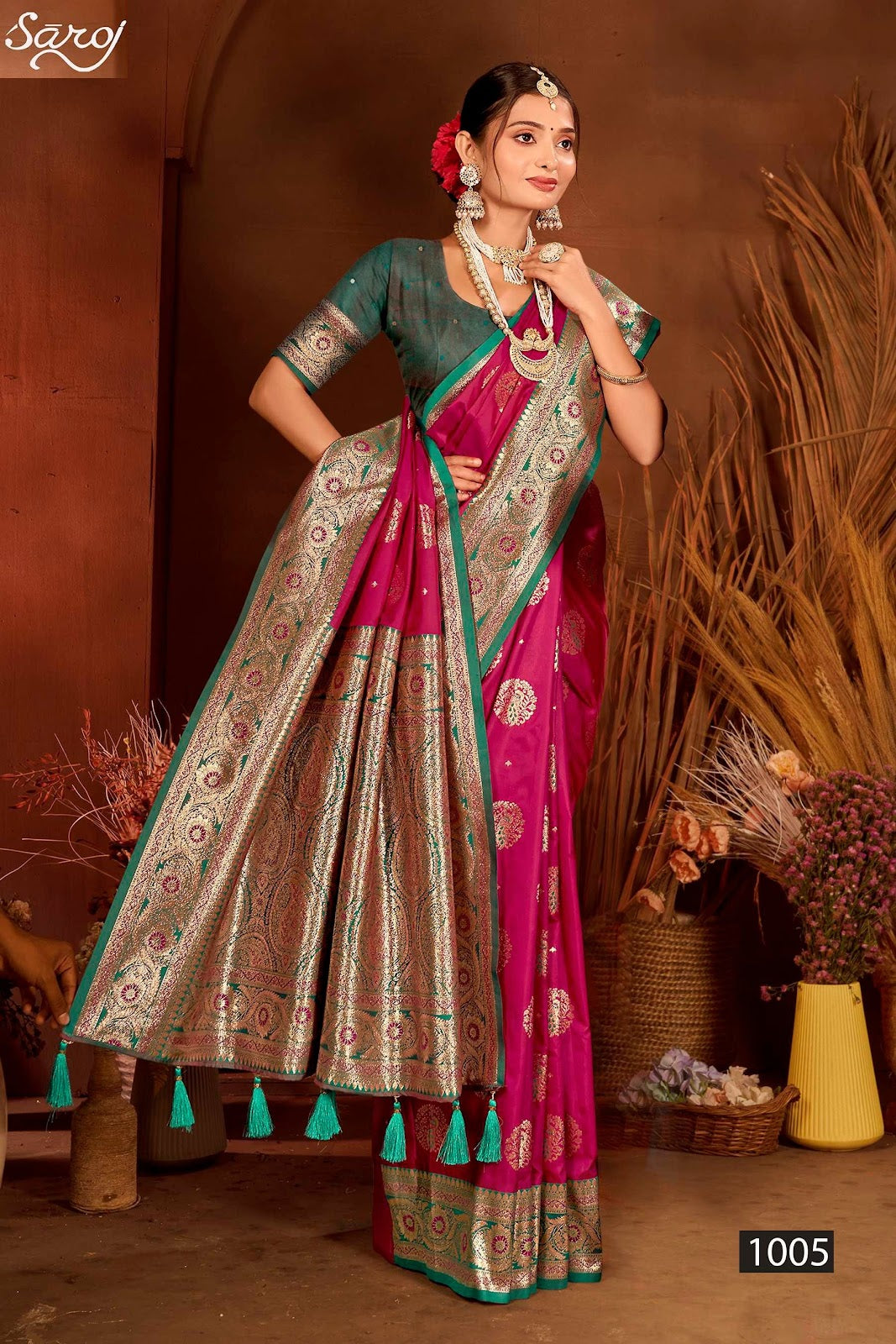 Rajwadi Silk Vol 2 Saroj Sarees Supplier India