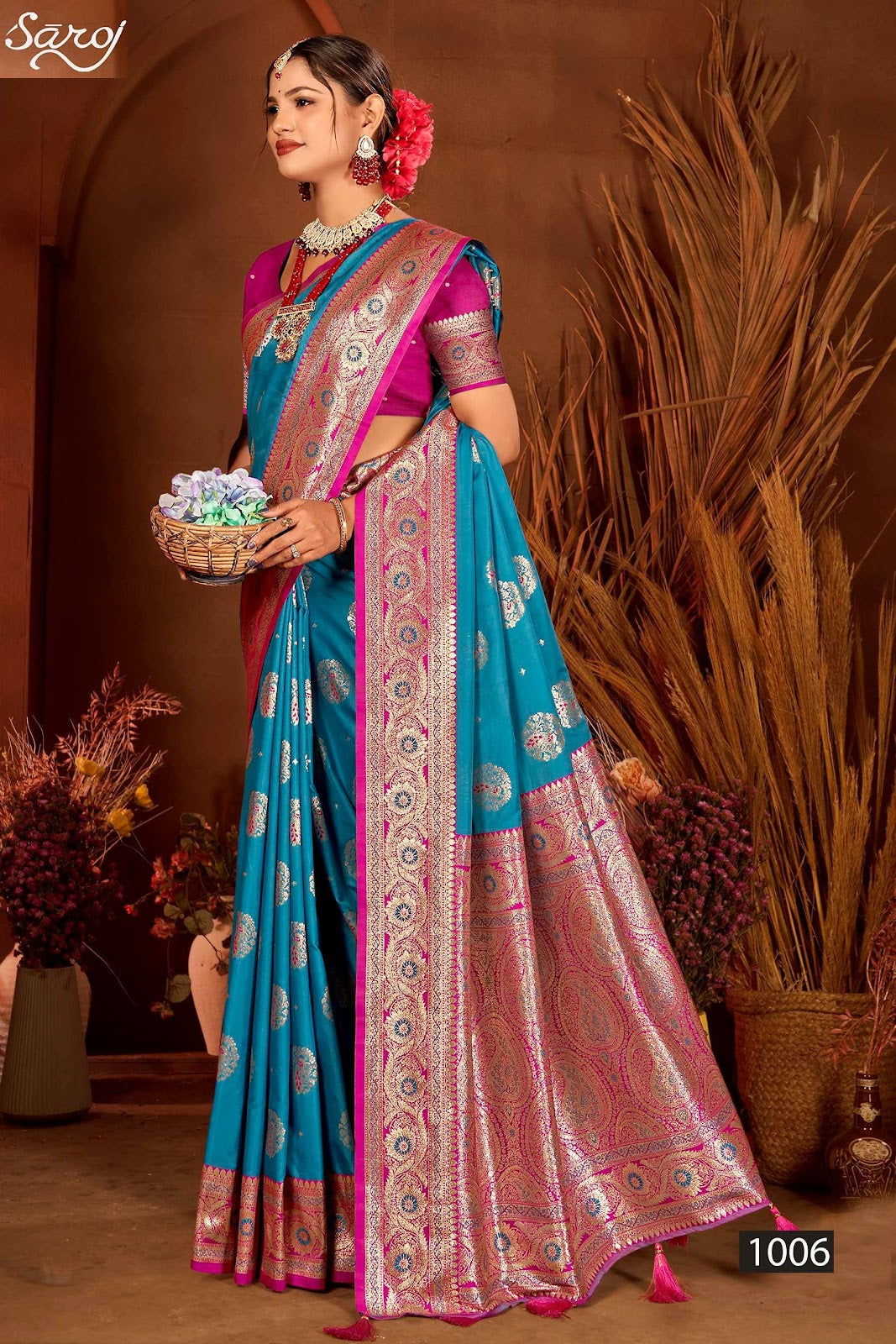 Rajwadi Silk Vol 2 Saroj Sarees Supplier India