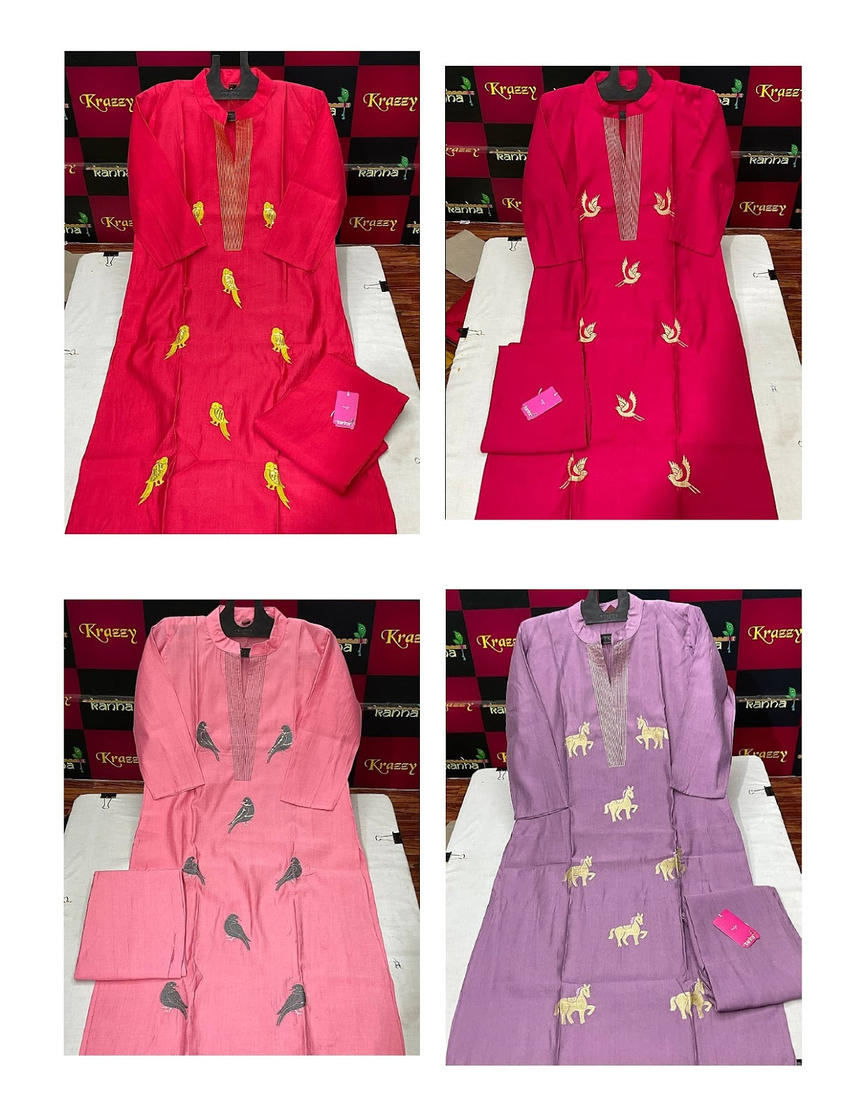 Rajwadi With Pocket 3009 Kanha Vatican Kurti Pant Set Exporter Ahmedabad