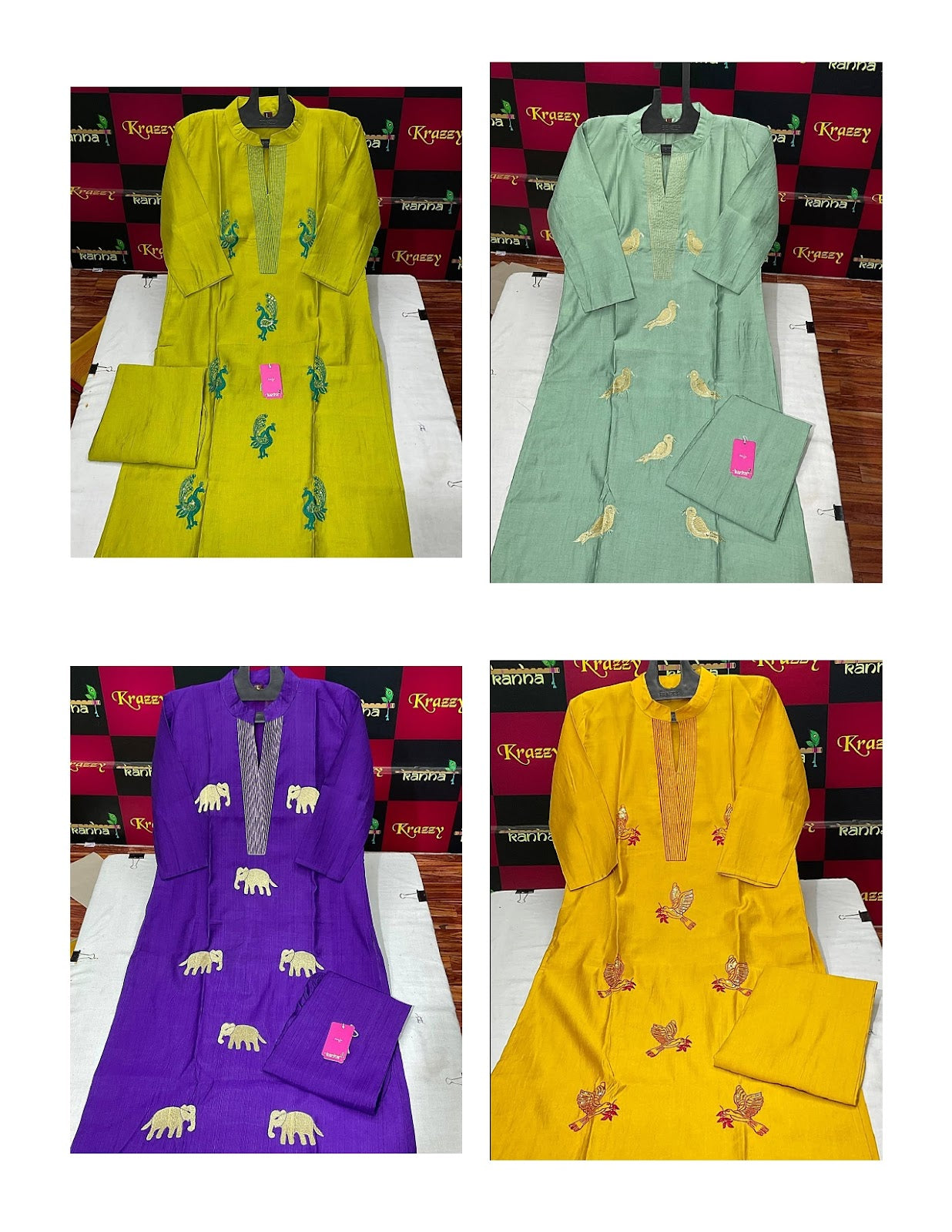 Rajwadi With Pocket 3009 Kanha Vatican Kurti Pant Set Exporter Ahmedabad