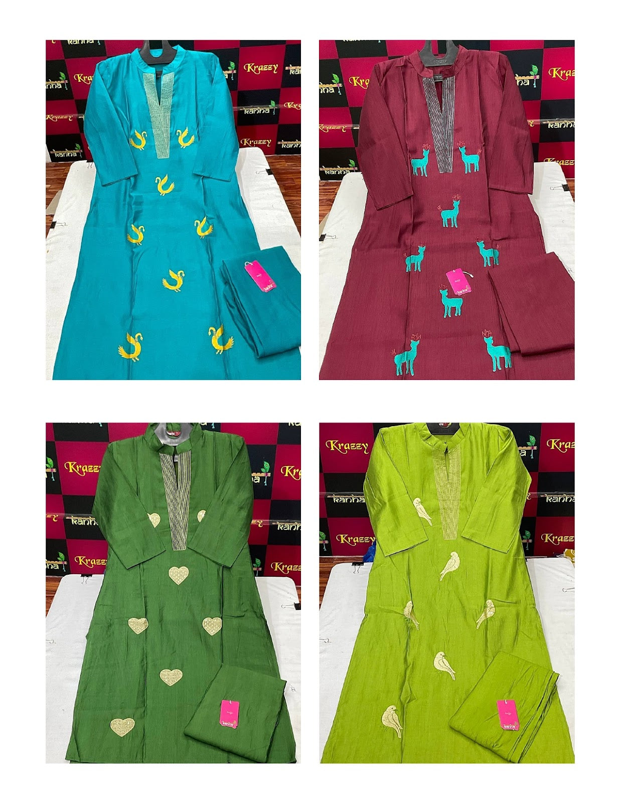 Rajwadi With Pocket 3009 Kanha Vatican Kurti Pant Set Exporter Ahmedabad