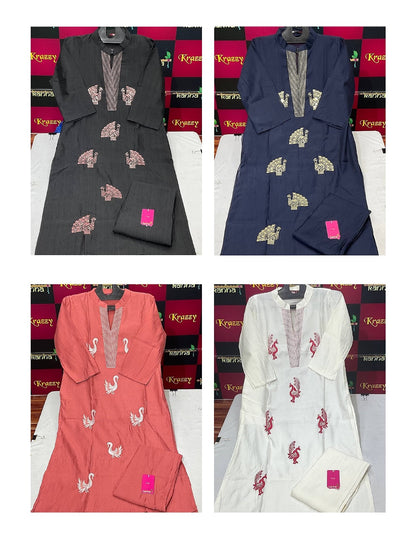 Rajwadi With Pocket 3009 Kanha Vatican Kurti Pant Set Exporter Ahmedabad