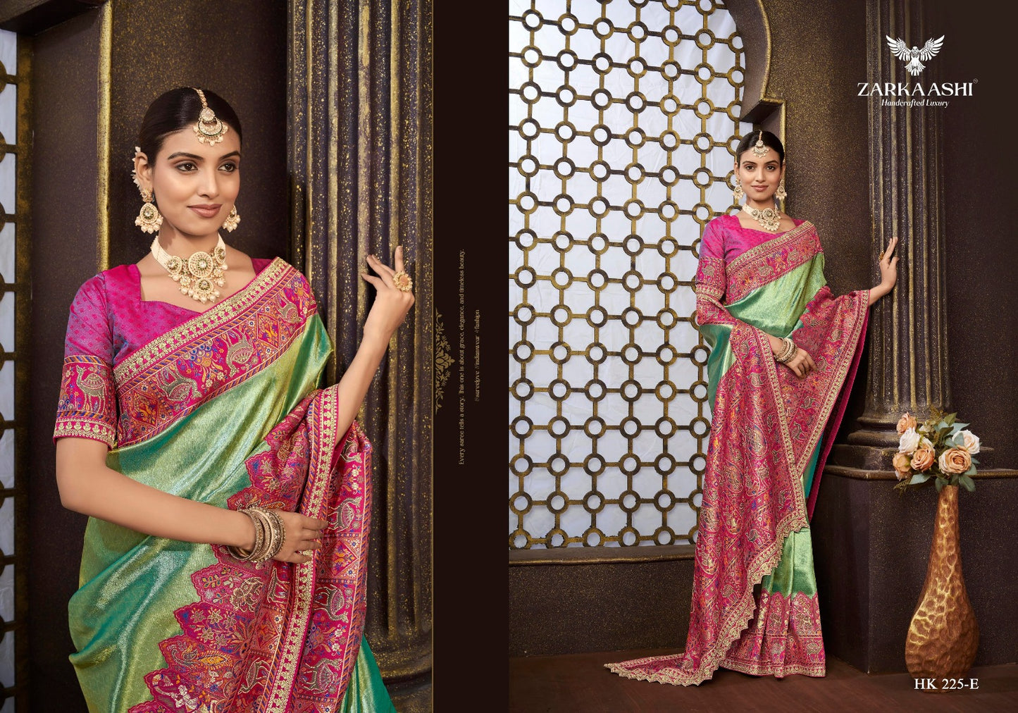Rajwadi Zarkaashi Tissue Sarees Wholesale Price