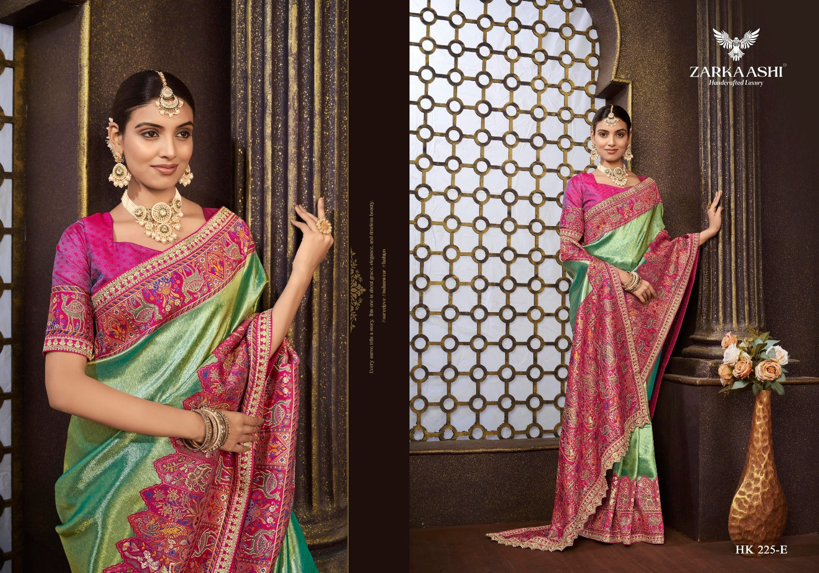 Rajwadi Zarkaashi Tissue Sarees Wholesale Price