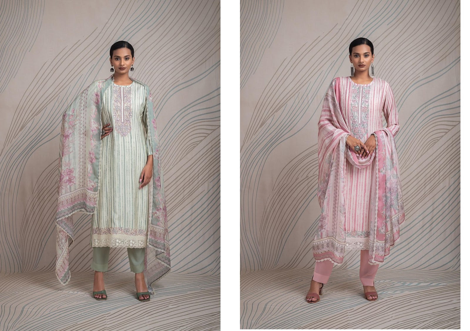 Rakeer Naariti Muslin Pant Style Suits Manufacturer India
