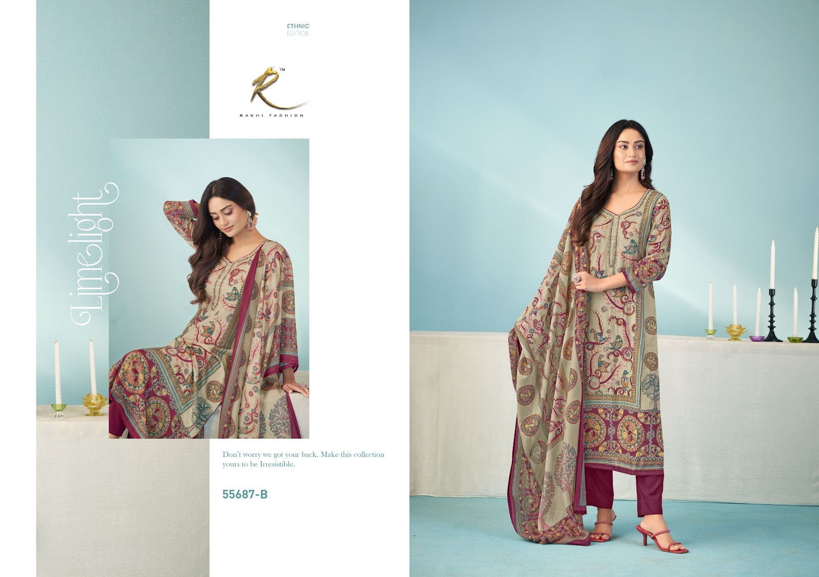 Rakhdi Special 55687 Rakhi Fashion Bemberg Pant Style Suits Wholesaler Gujarat
