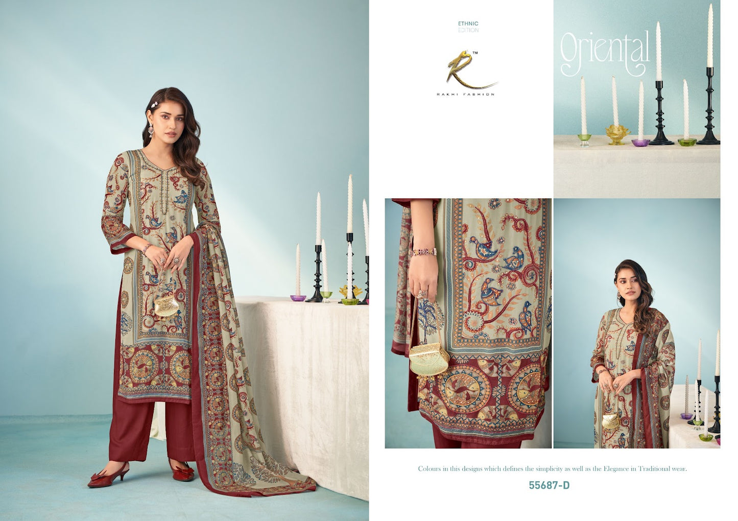 Rakhdi Special 55687 Rakhi Fashion Bemberg Pant Style Suits Wholesaler Gujarat