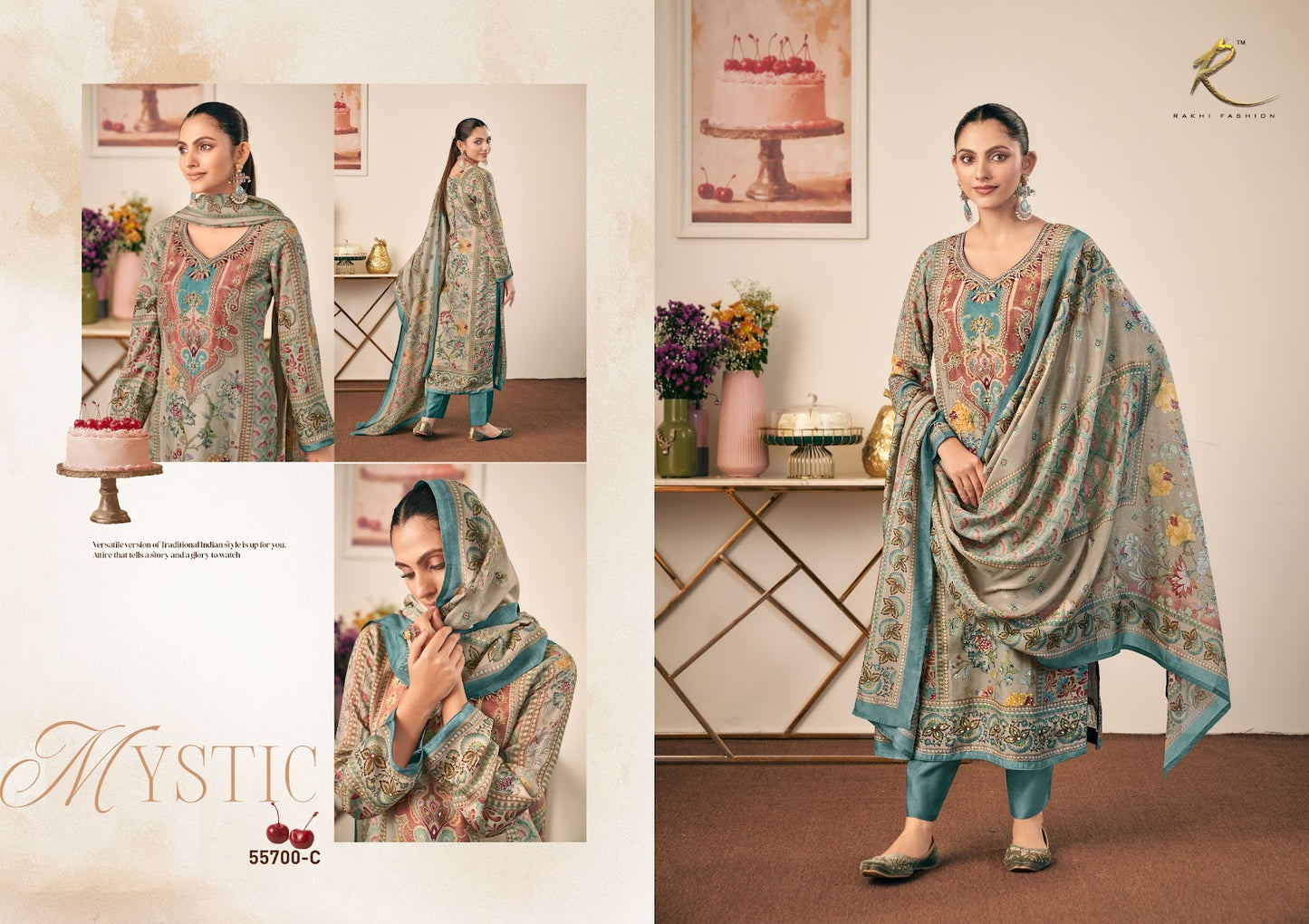Rakhdi Special Rakhi Fashion Bemberg Pant Style Suits Wholesaler