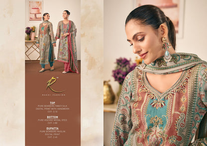 Rakhdi Special Rakhi Fashion Bemberg Pant Style Suits Wholesaler