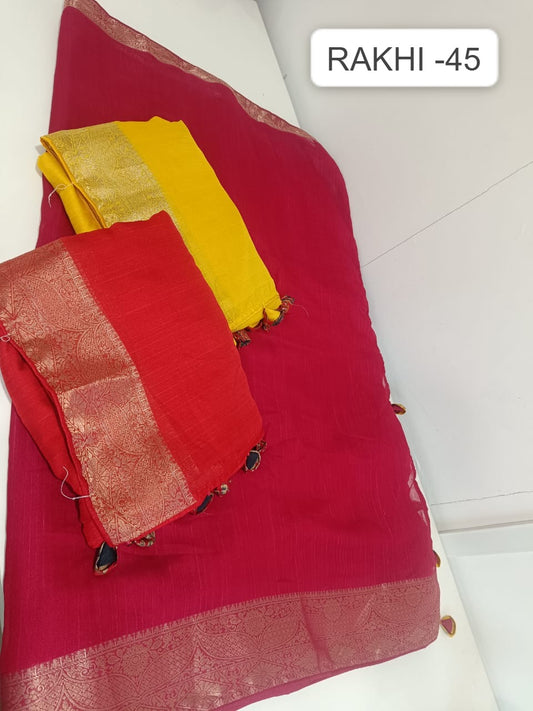 Rakhi 45 Kalpveli Soft Spun Sarees Wholesale Price