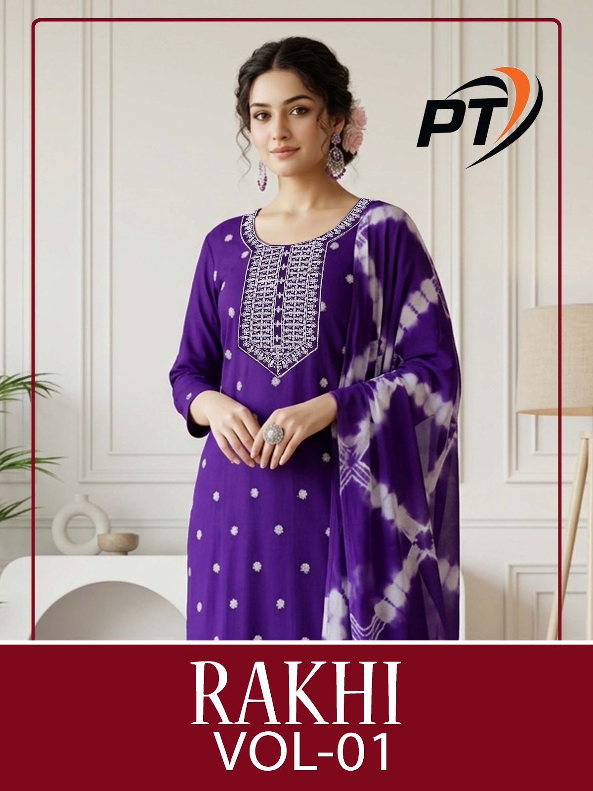 Rakhi Vol 1 Pt Vertical Readymade Pant Style Suits Wholesale Price