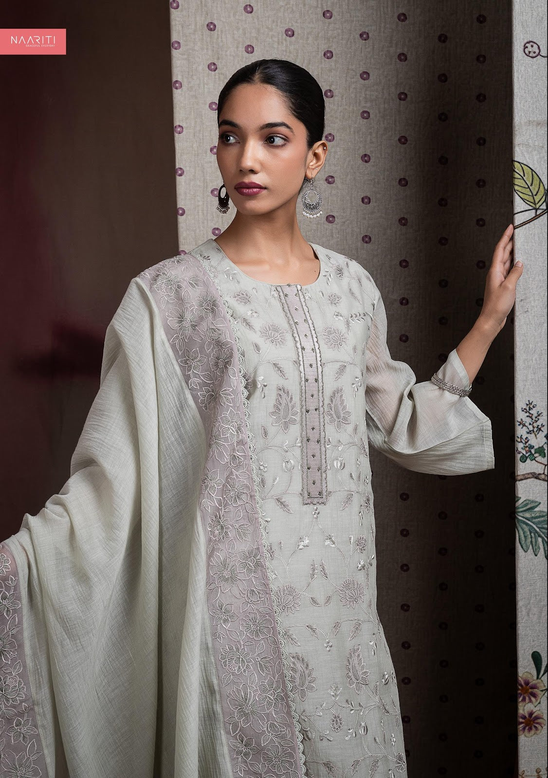 Raknaaf Naariti Mul Chanderi Pant Style Suits Supplier Ahmedabad