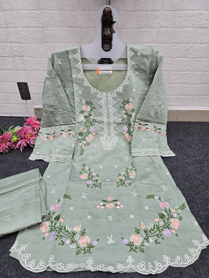 Raksha Karachi Afsana Vatican Kurti Pant Set Wholesale Rate