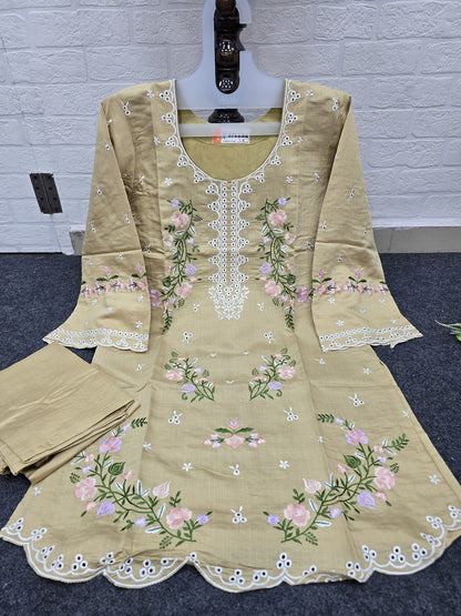 Raksha Karachi Afsana Vatican Kurti Pant Set Wholesale Rate