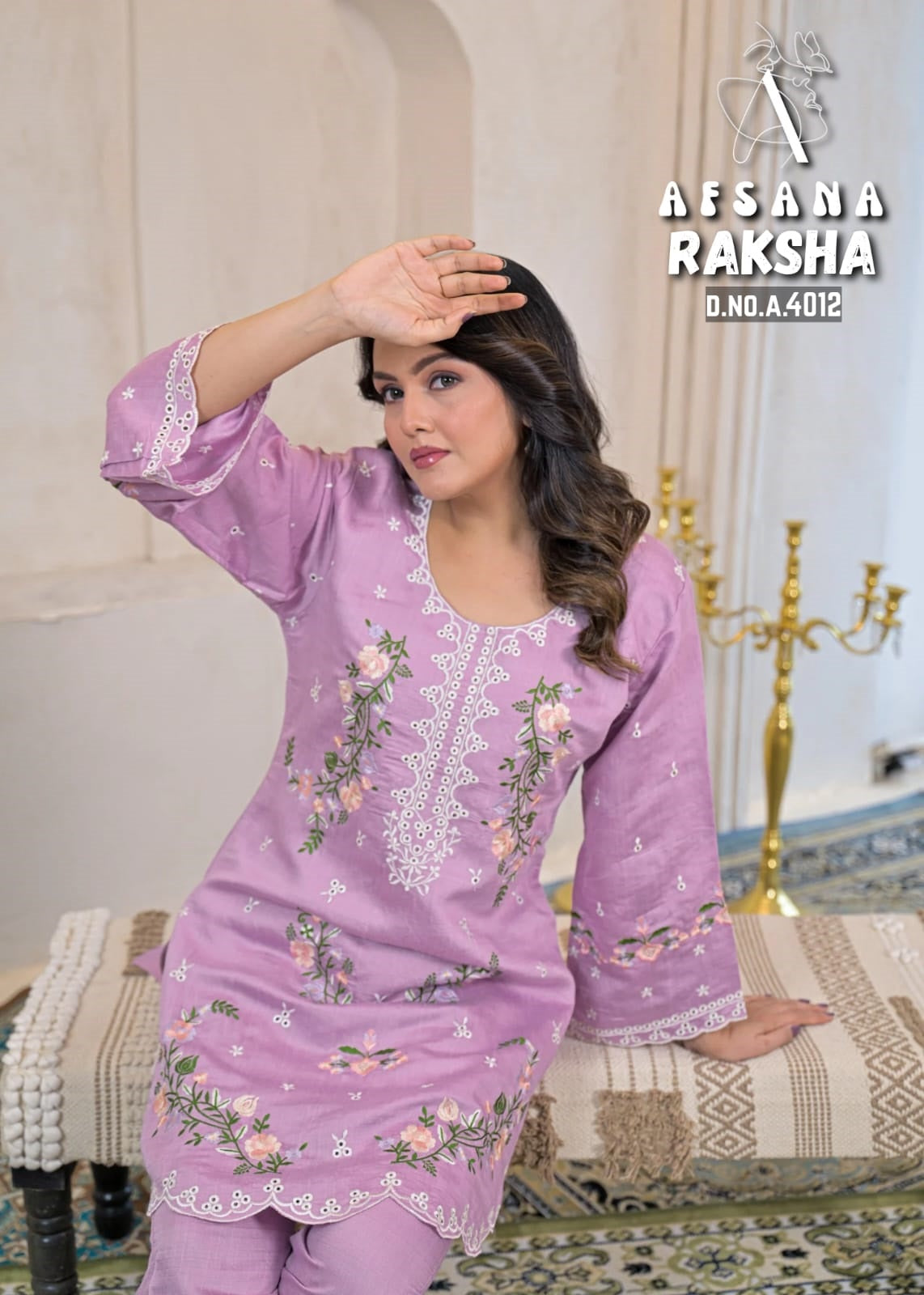 Raksha Karachi Afsana Vatican Kurti Pant Set Wholesale Rate