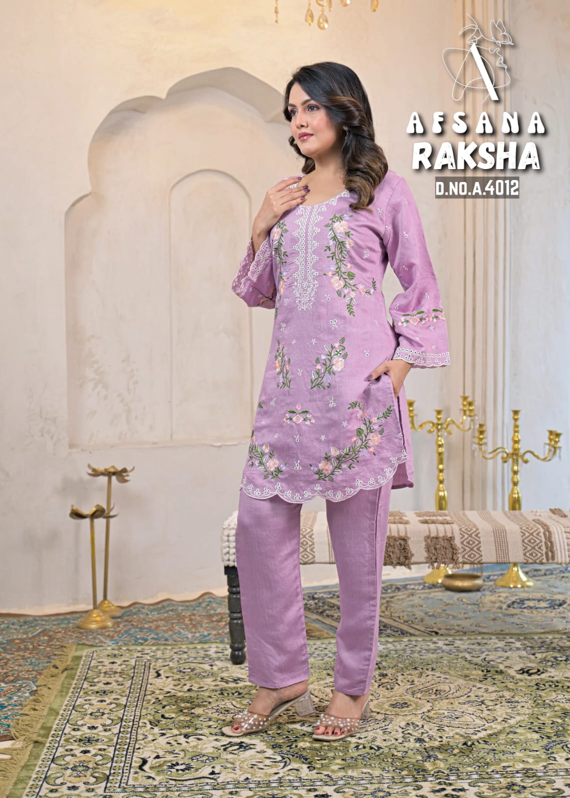Raksha Karachi Afsana Vatican Kurti Pant Set Wholesale Rate