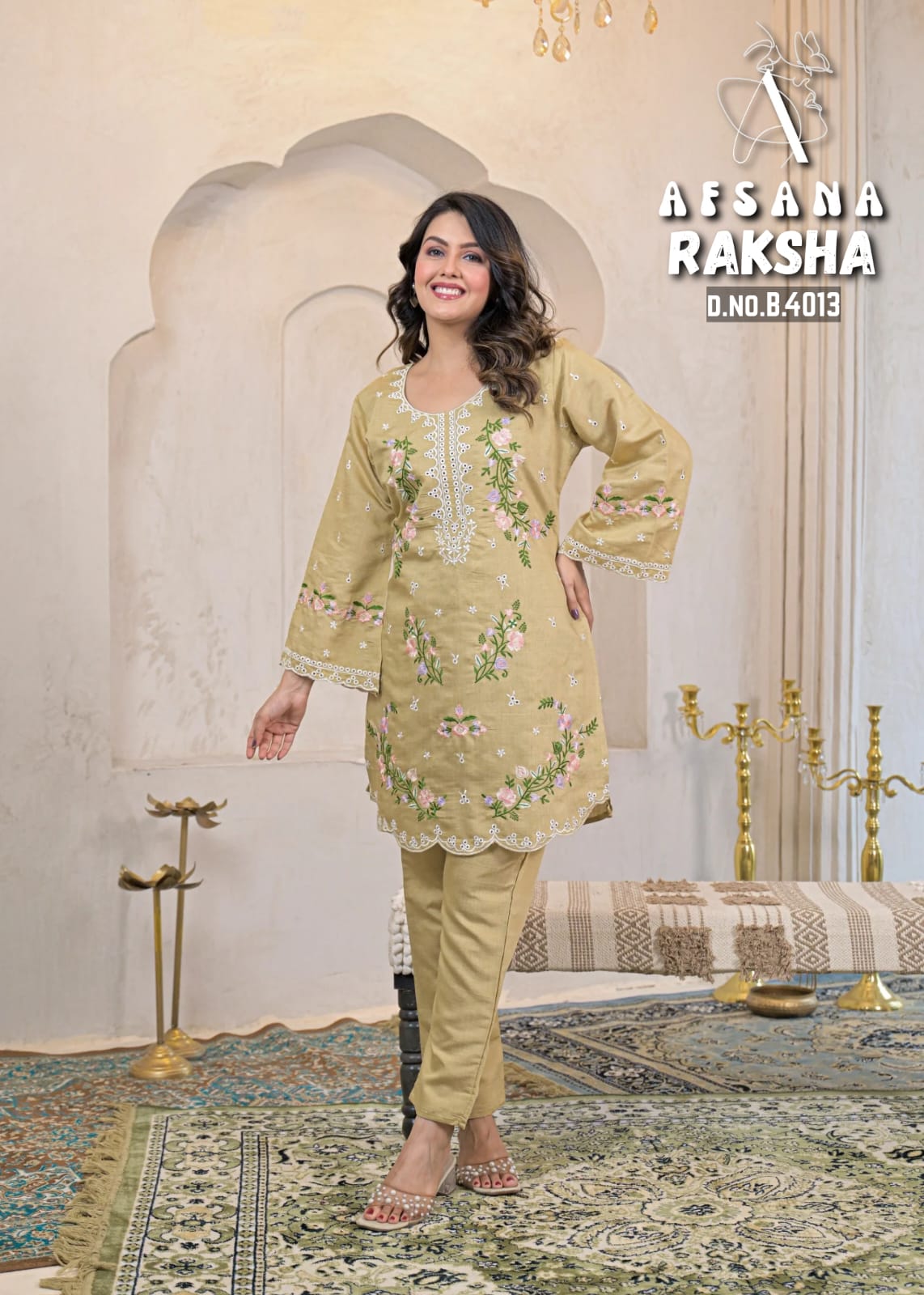 Raksha Karachi Afsana Vatican Kurti Pant Set Wholesale Rate