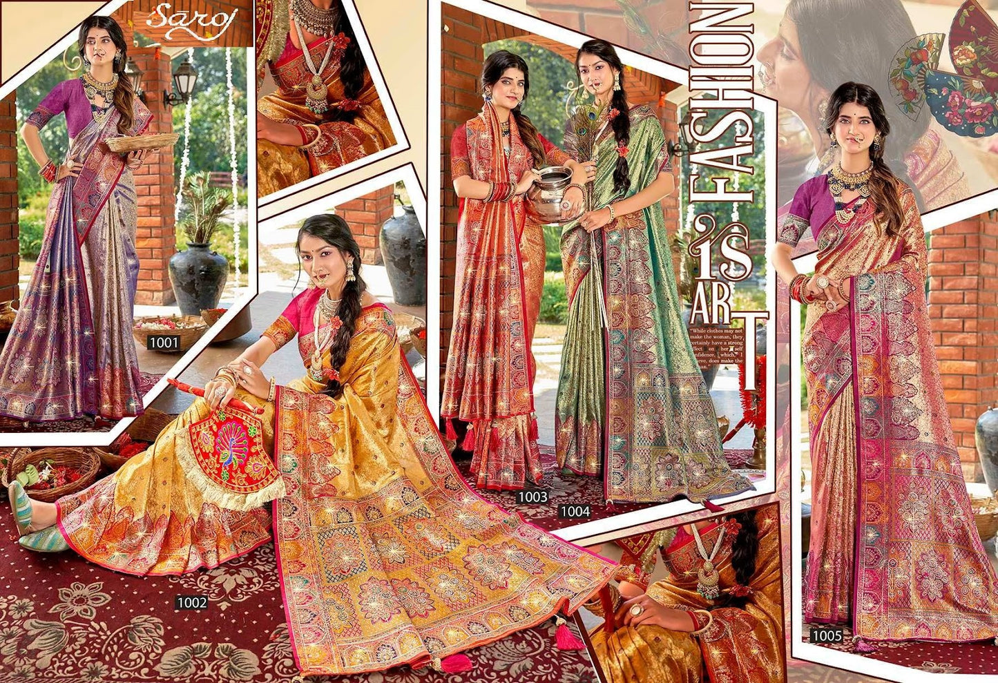 Raksha Silk Saroski Vol 4 Saroj Sarees Manufacturer Gujarat