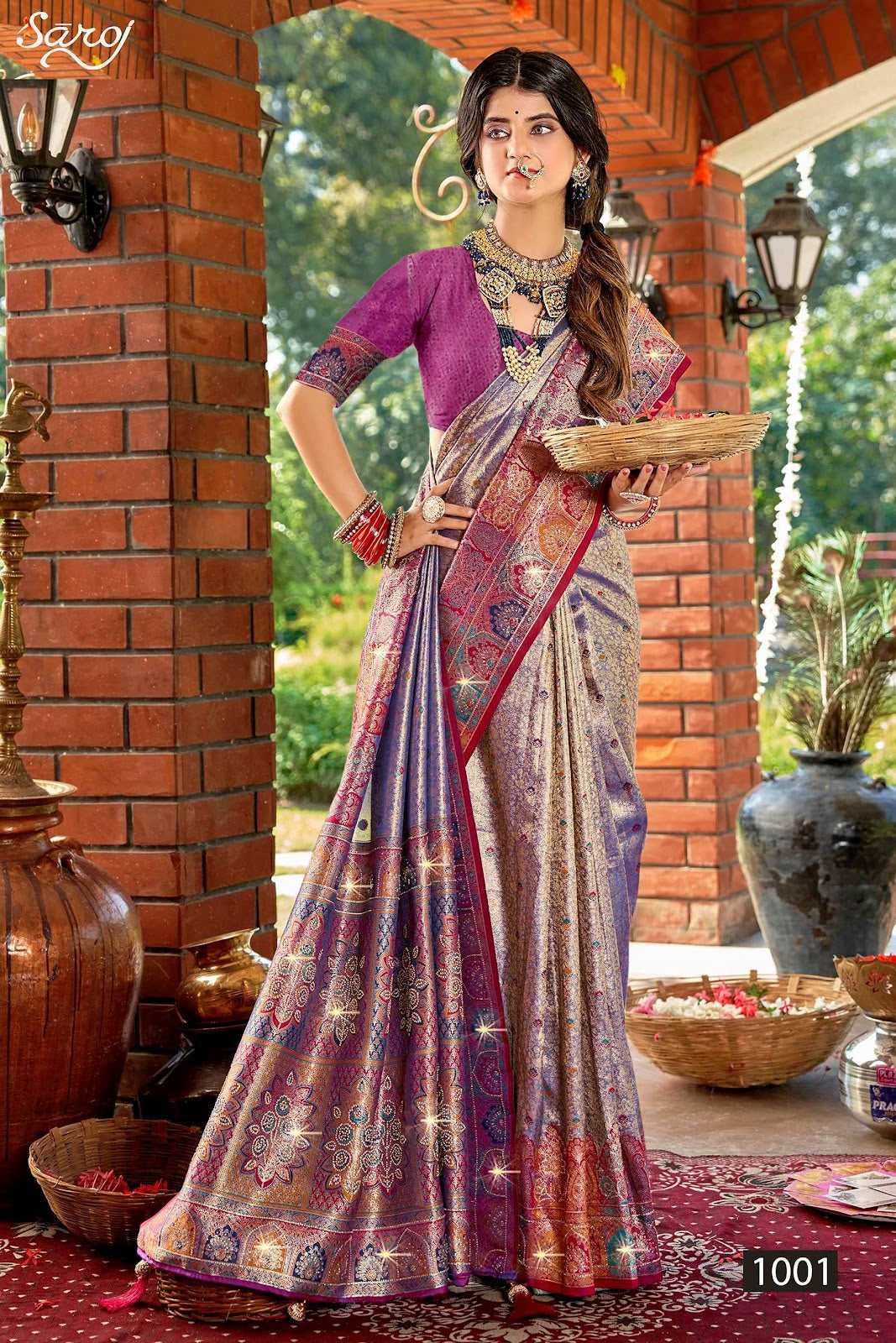 Raksha Silk Saroski Vol 4 Saroj Sarees Manufacturer Gujarat
