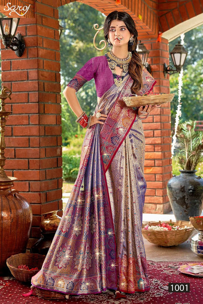 Raksha Silk Saroski Vol 4 Saroj Sarees Manufacturer Gujarat
