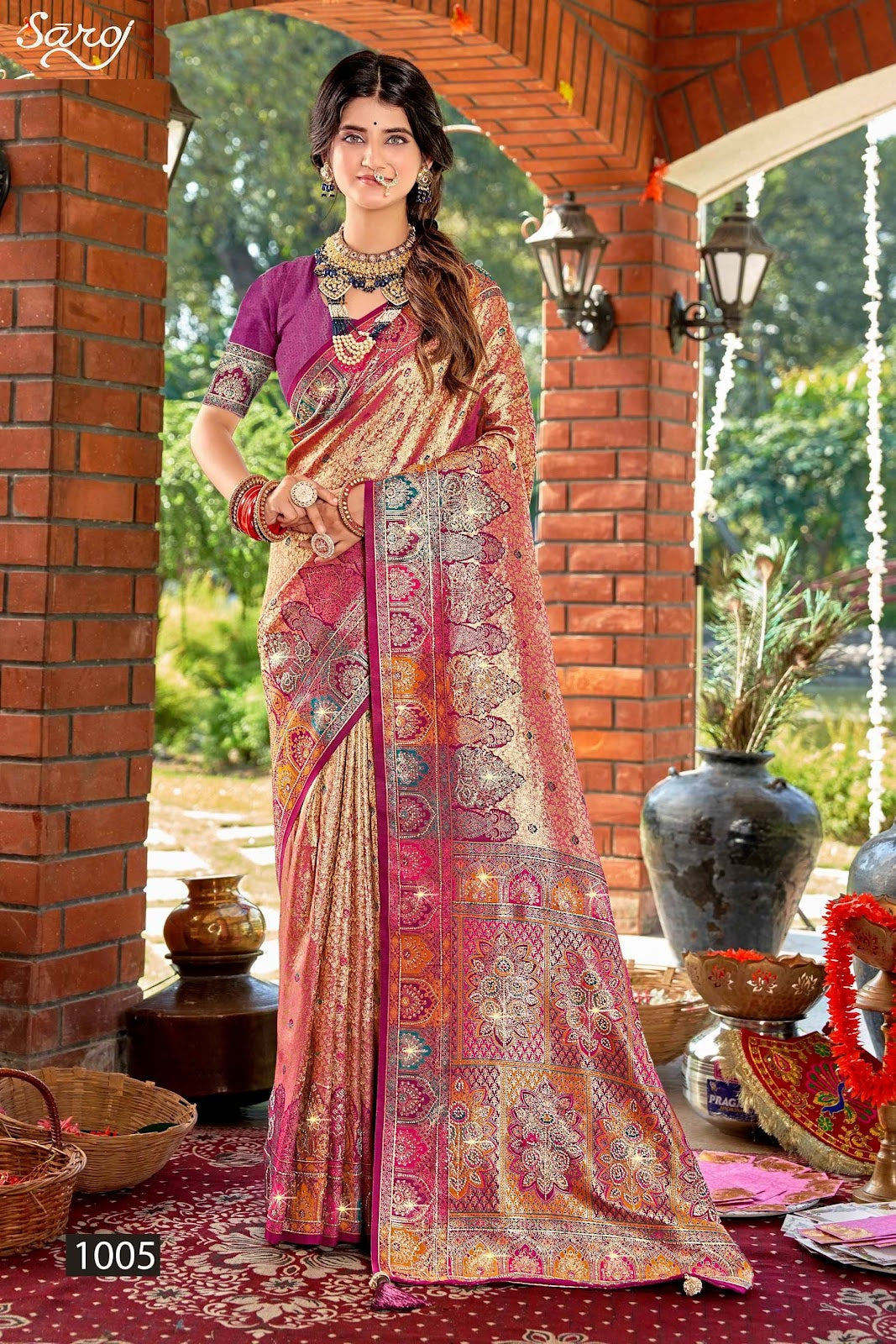 Raksha Silk Saroski Vol 4 Saroj Sarees Manufacturer Gujarat