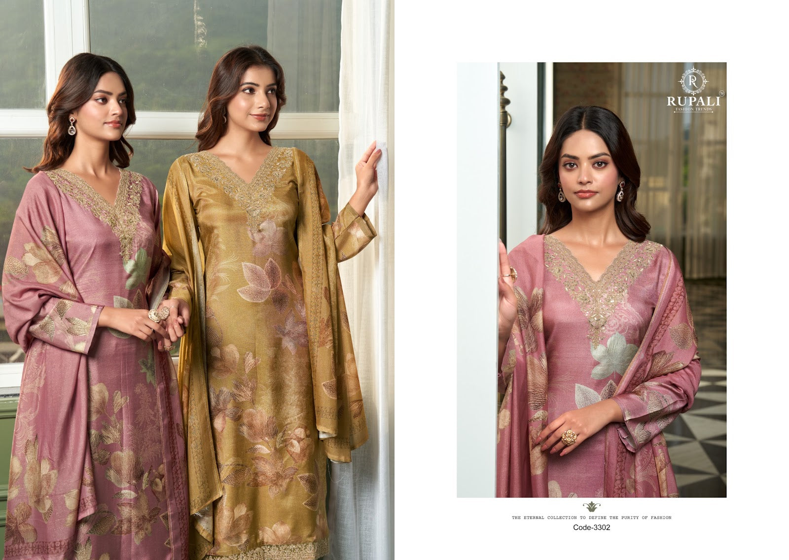 Rakshita Rupali Viscose Muslin Pant Style Suits Wholesale Price