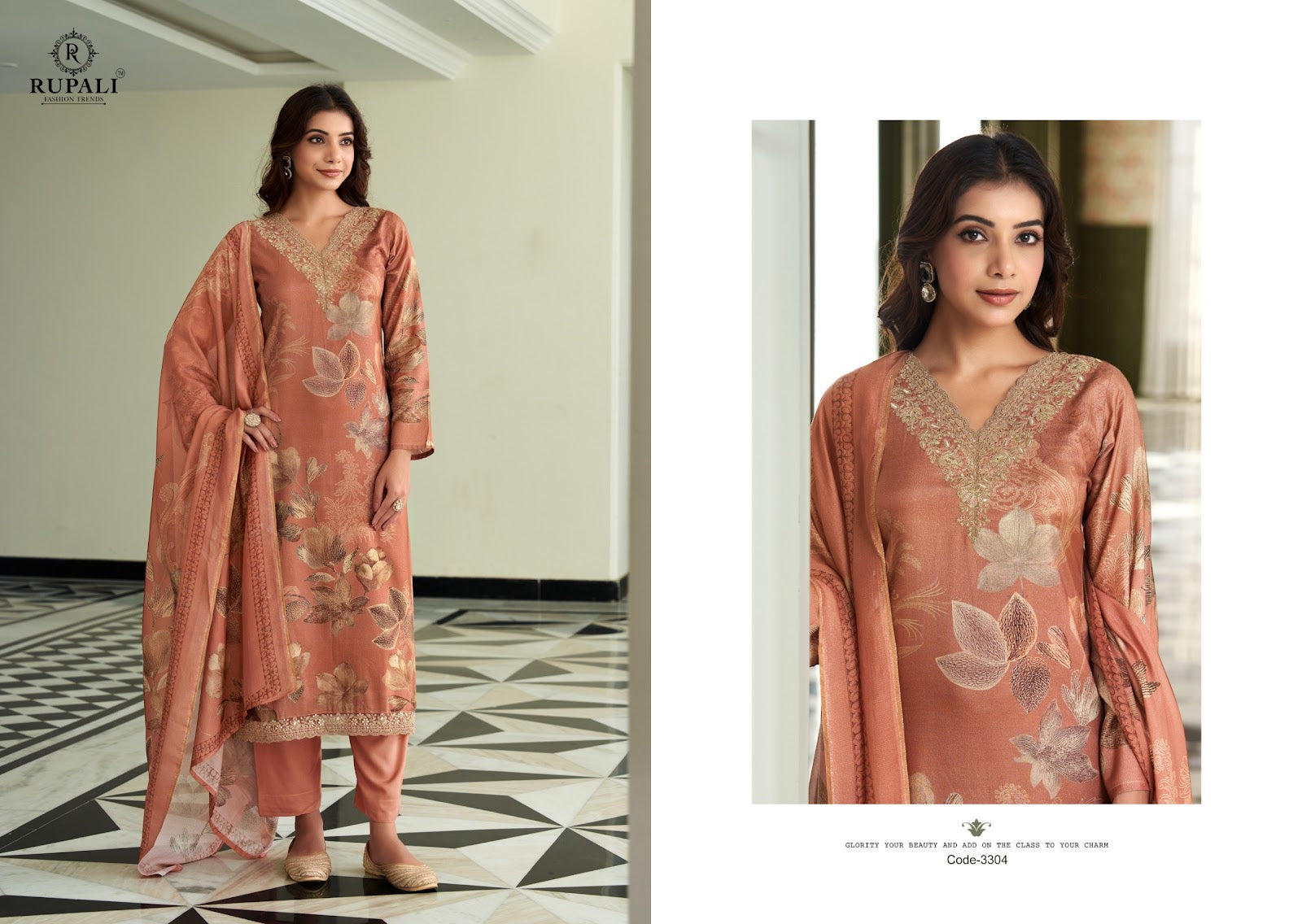 Rakshita Rupali Viscose Muslin Pant Style Suits Wholesale Price