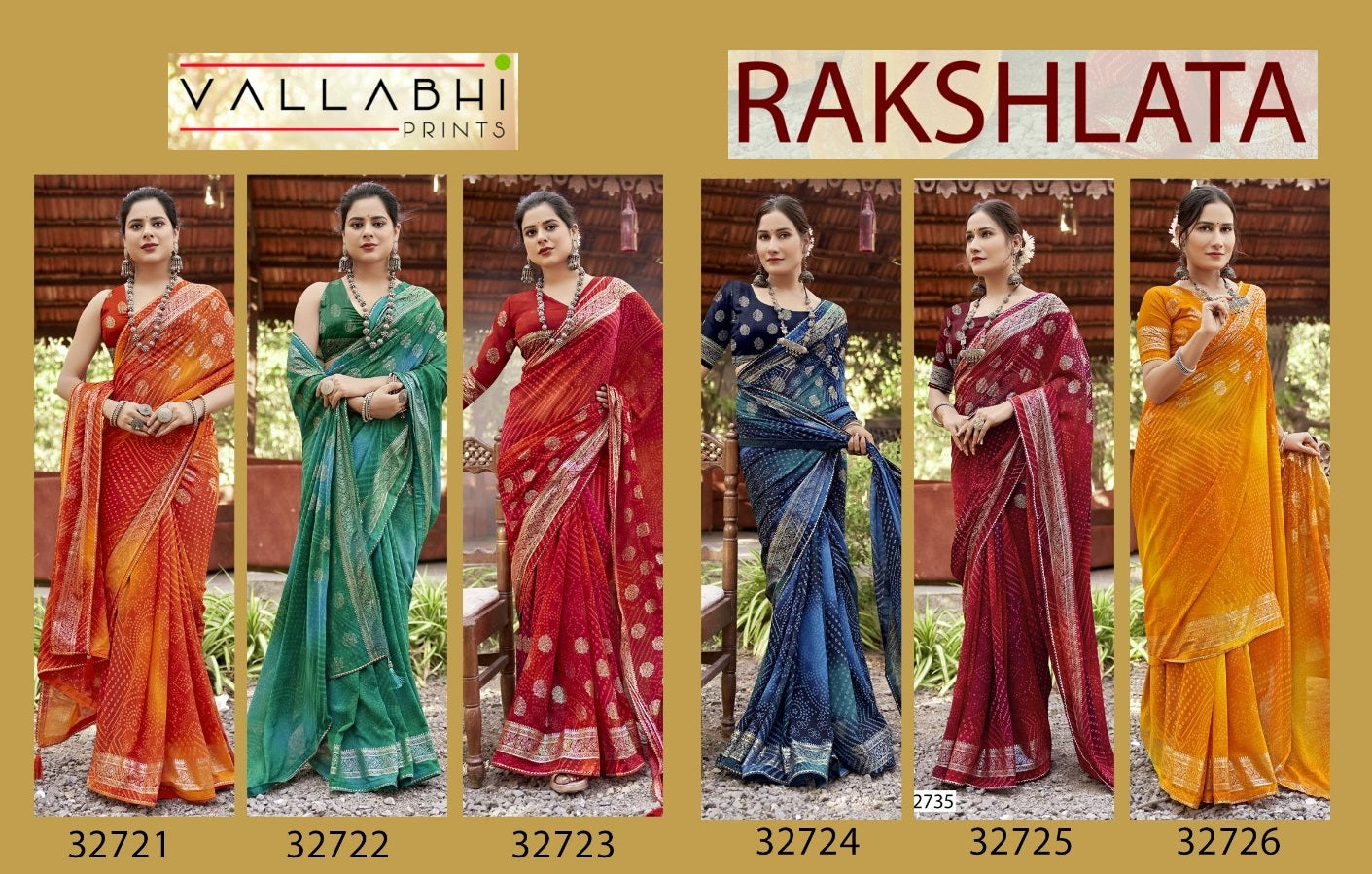 Rakshlata Vallabhi Prints Georgette Sarees Wholesaler India