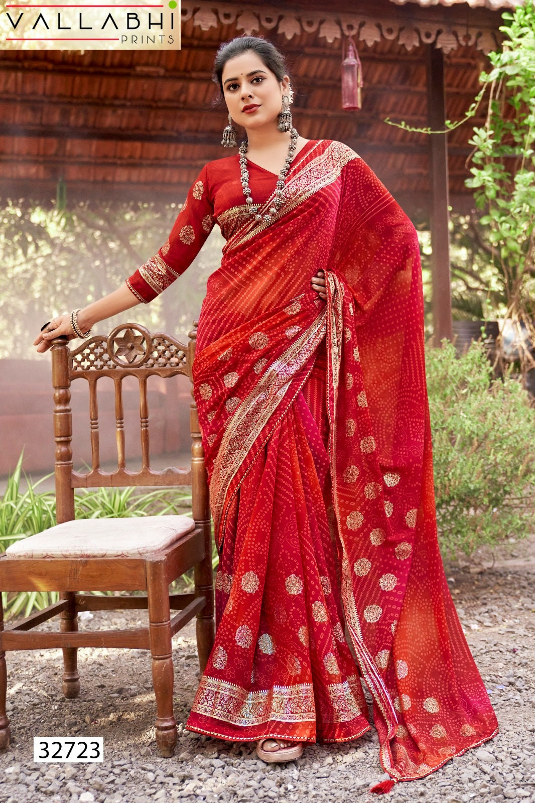 Rakshlata Vallabhi Prints Georgette Sarees Wholesaler India