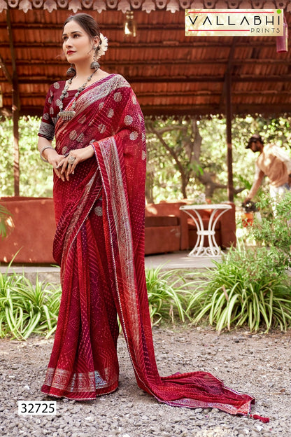 Rakshlata Vallabhi Prints Georgette Sarees Wholesaler India