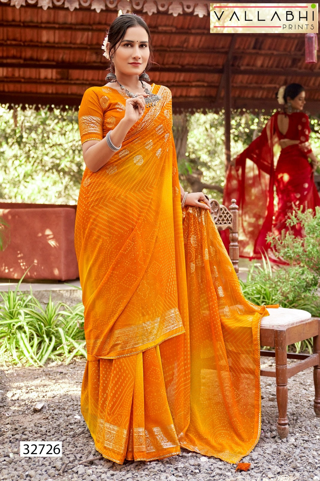 Rakshlata Vallabhi Prints Georgette Sarees Wholesaler India