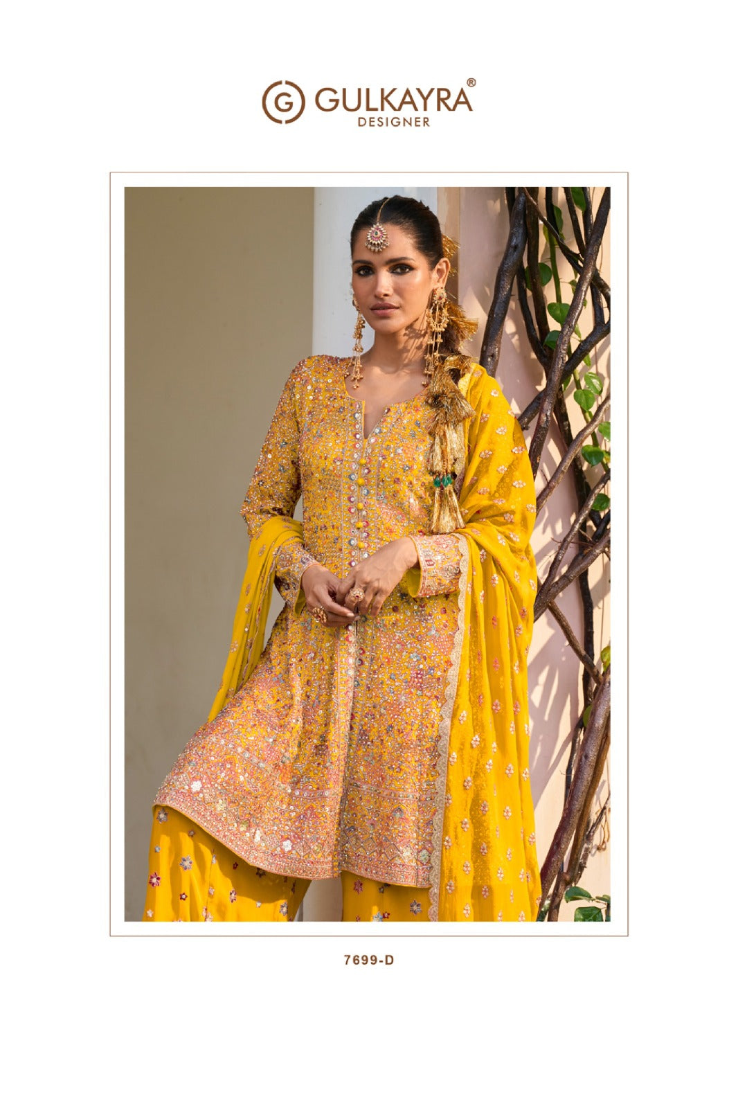 Rakul Gulkayra Designer Georgette Readymade Sharara Suits Exporter India