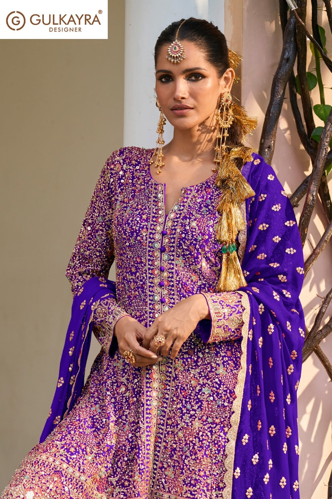 Rakul Gulkayra Designer Georgette Readymade Sharara Suits Exporter India