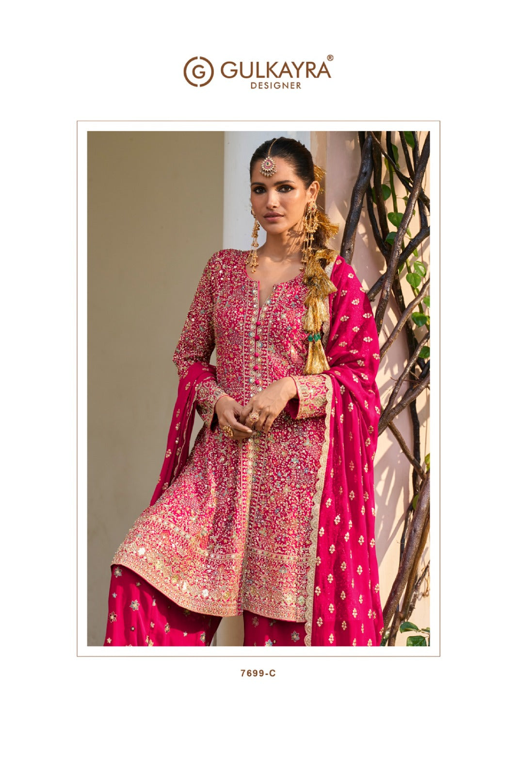 Rakul Gulkayra Designer Georgette Readymade Sharara Suits Exporter India
