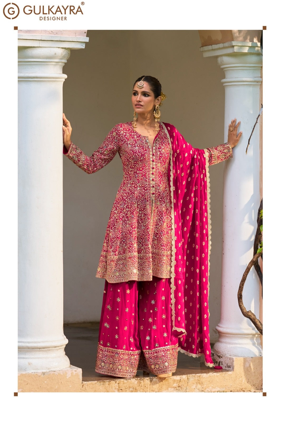 Rakul Gulkayra Designer Georgette Readymade Sharara Suits Exporter India