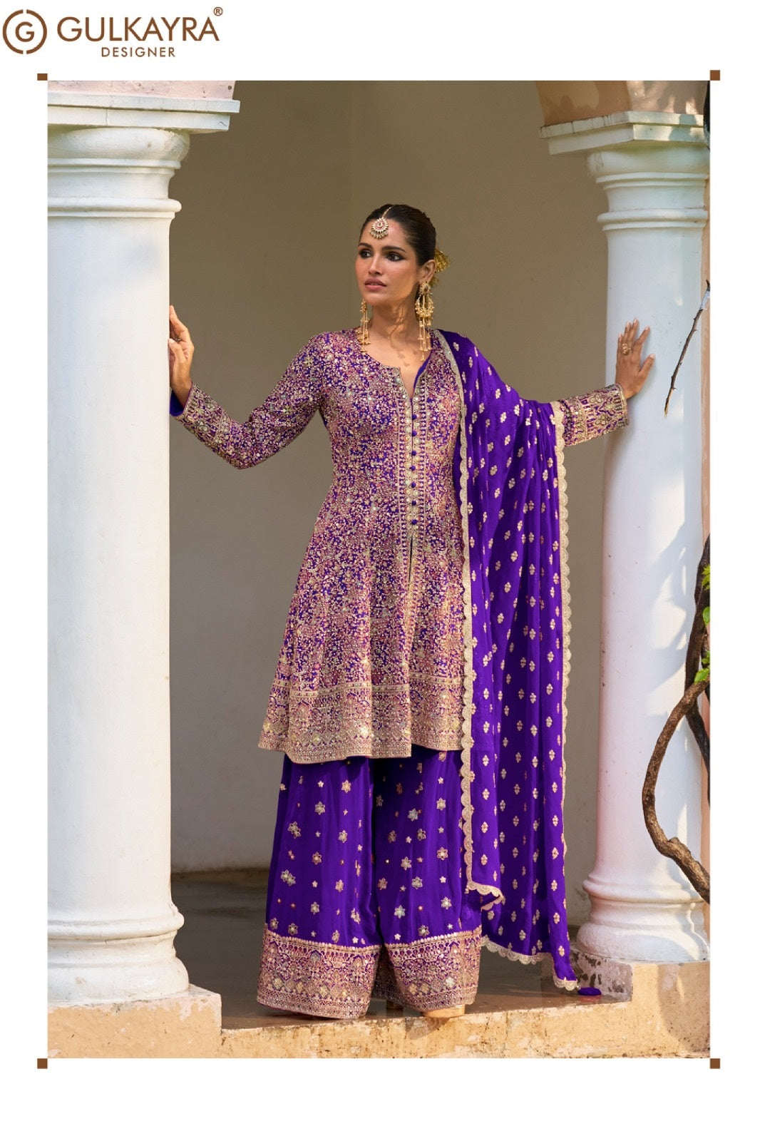 Rakul Gulkayra Designer Georgette Readymade Sharara Suits Exporter India