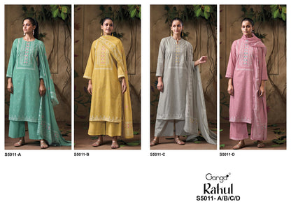 Rakul S5011 Ganga Cotton Plazzo Style Suits Manufacturer Gujarat