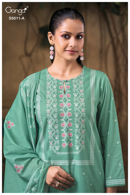 Rakul S5011 Ganga Cotton Plazzo Style Suits Manufacturer Gujarat