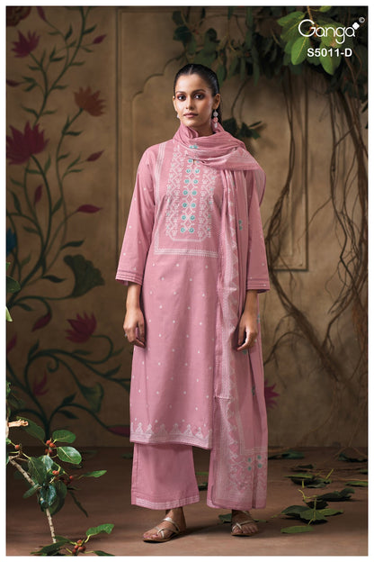 Rakul S5011 Ganga Cotton Plazzo Style Suits Manufacturer Gujarat