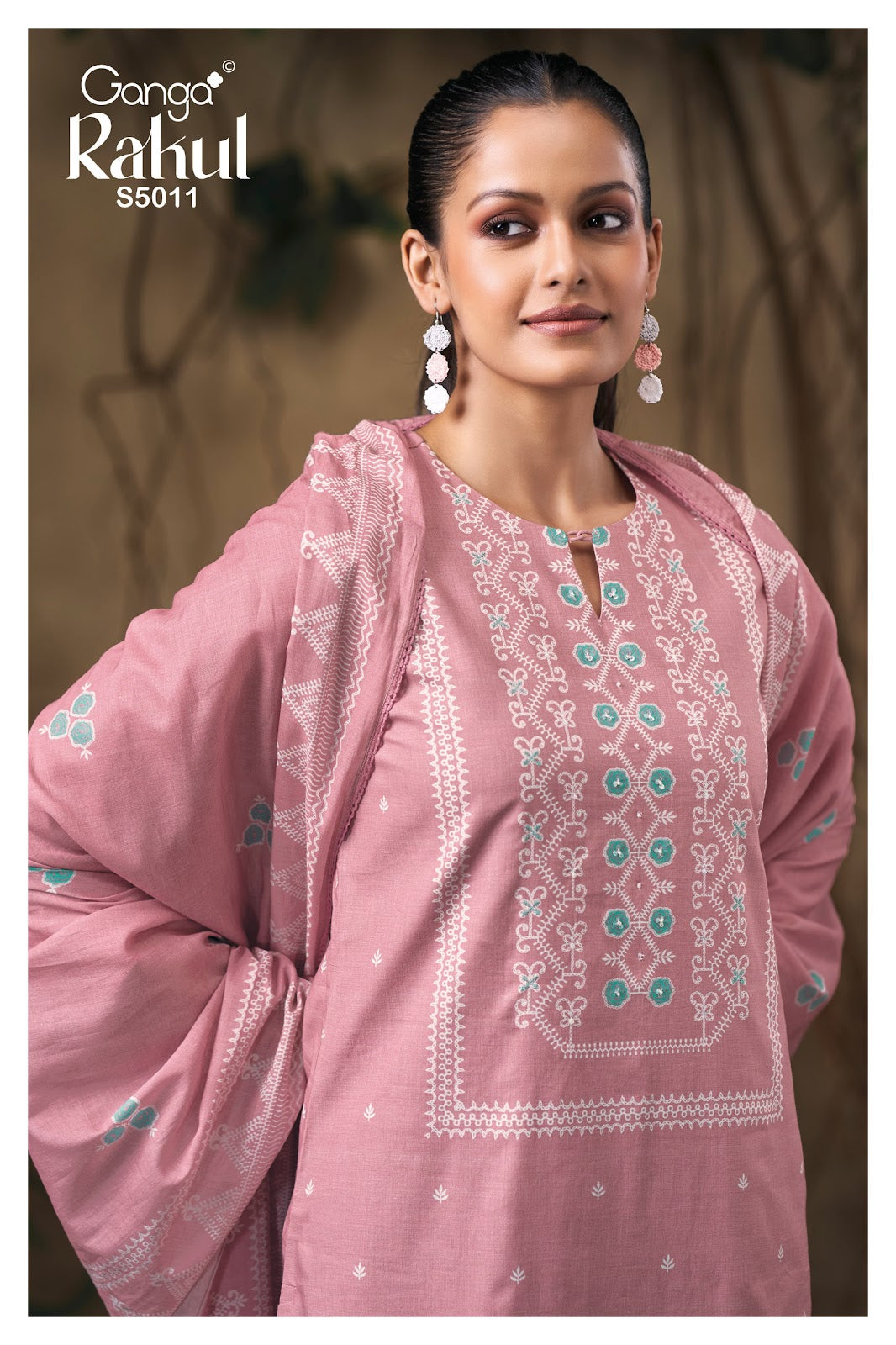 Rakul S5011 Ganga Cotton Plazzo Style Suits Manufacturer Gujarat
