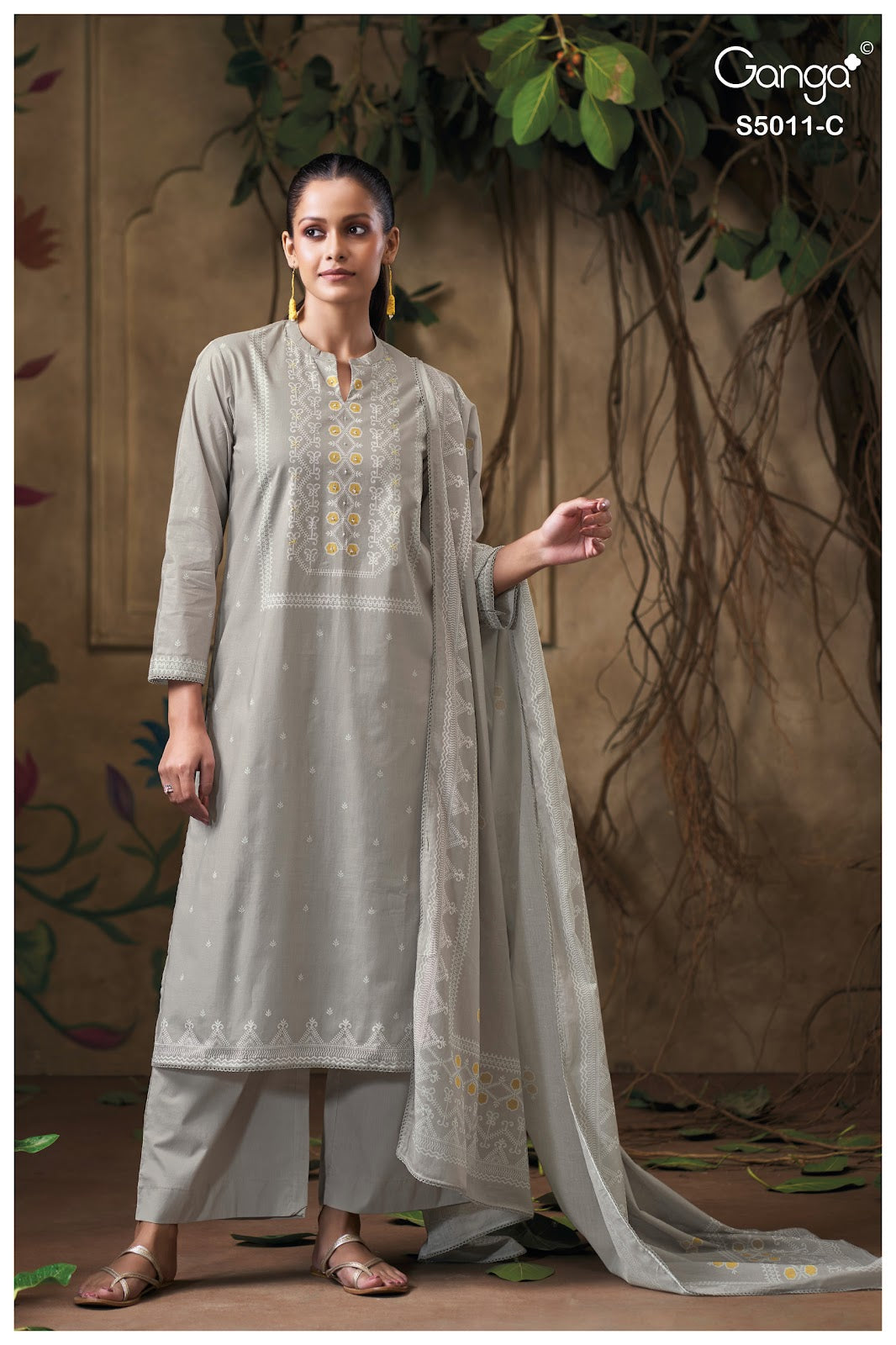 Rakul S5011 Ganga Cotton Plazzo Style Suits Manufacturer Gujarat