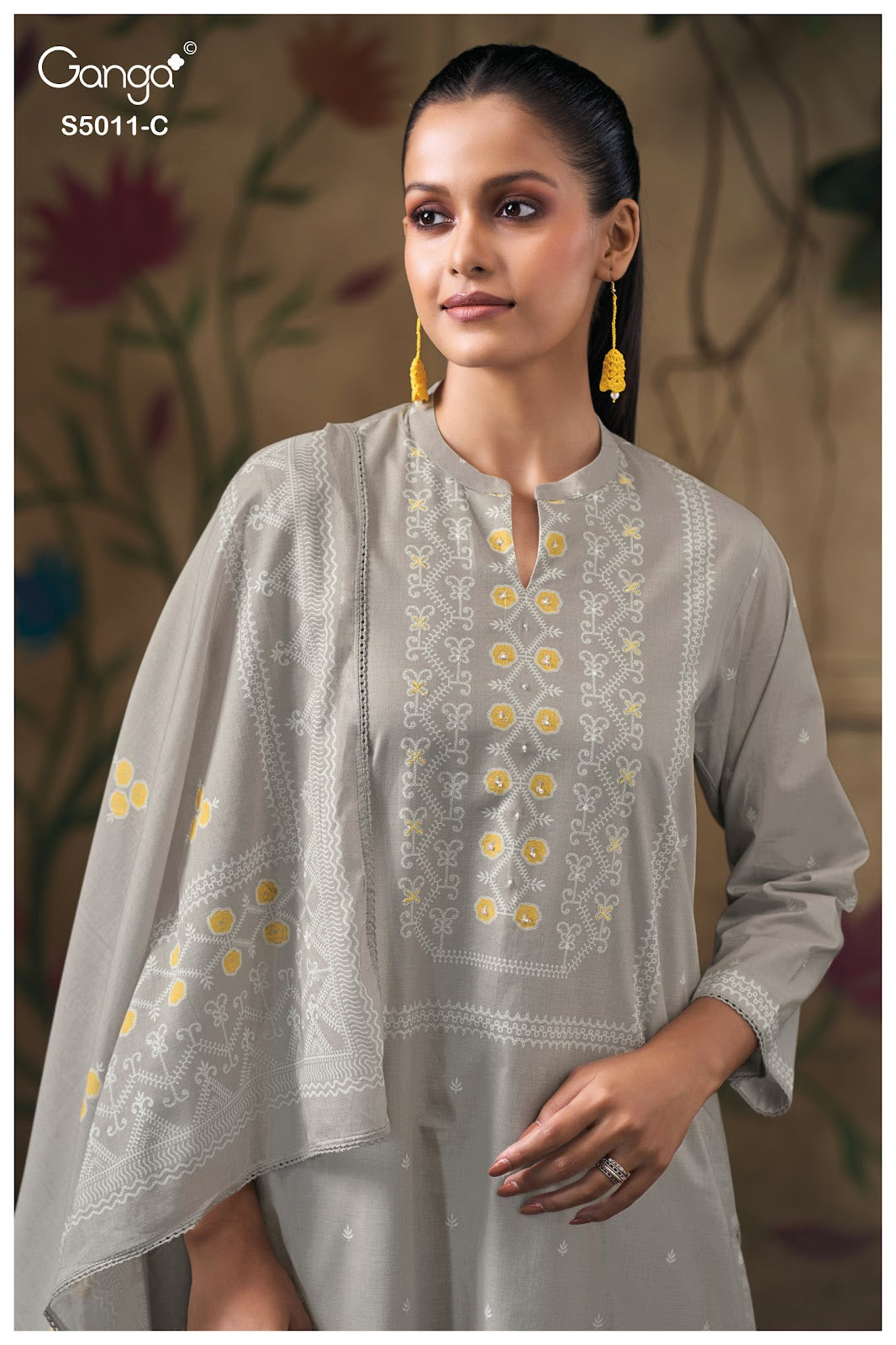Rakul S5011 Ganga Cotton Plazzo Style Suits Manufacturer Gujarat
