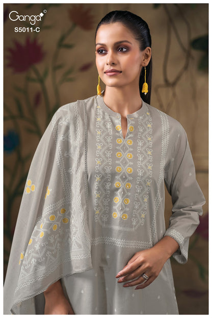 Rakul S5011 Ganga Cotton Plazzo Style Suits Manufacturer Gujarat